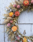Rustic Pastels Small Dried Flower Wreath