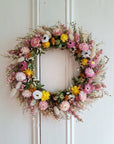 Visions of Spring Small Dried Flower Wreath