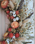 Autumn Colors Large Dried Flower Wreath