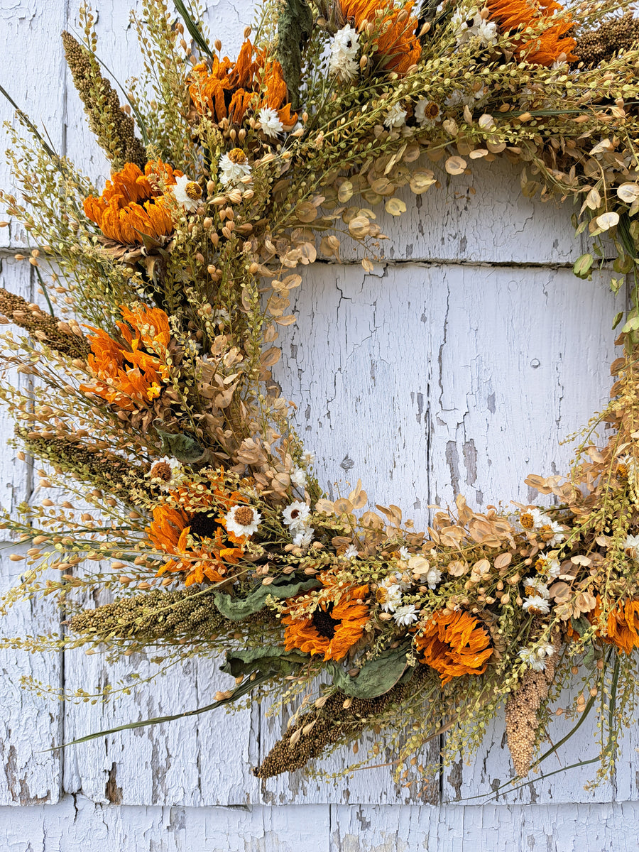Sunflower Harvest Wreath #2