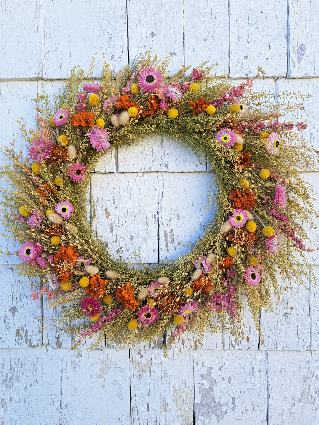 Autumn Pinks Wreath