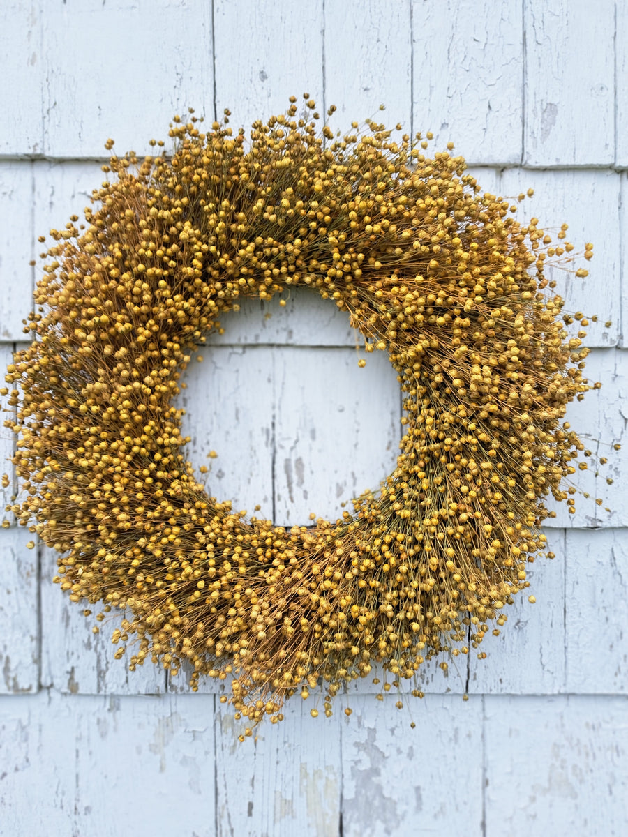 Golden Flax Wreath