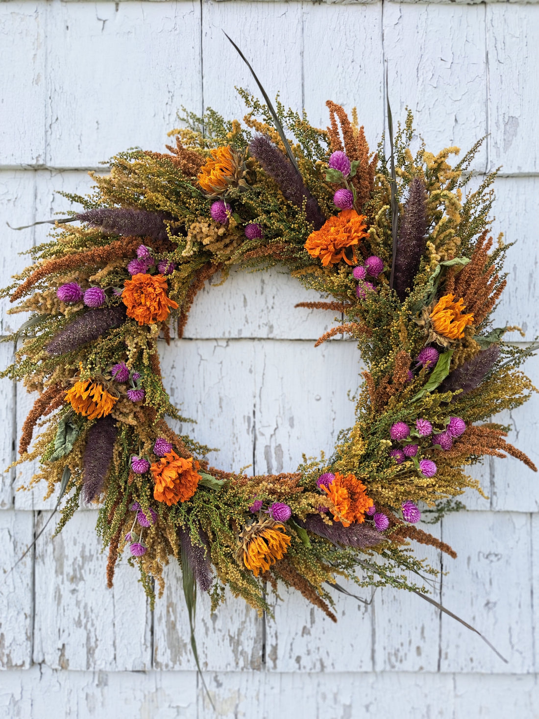 Fall floral wreath #1