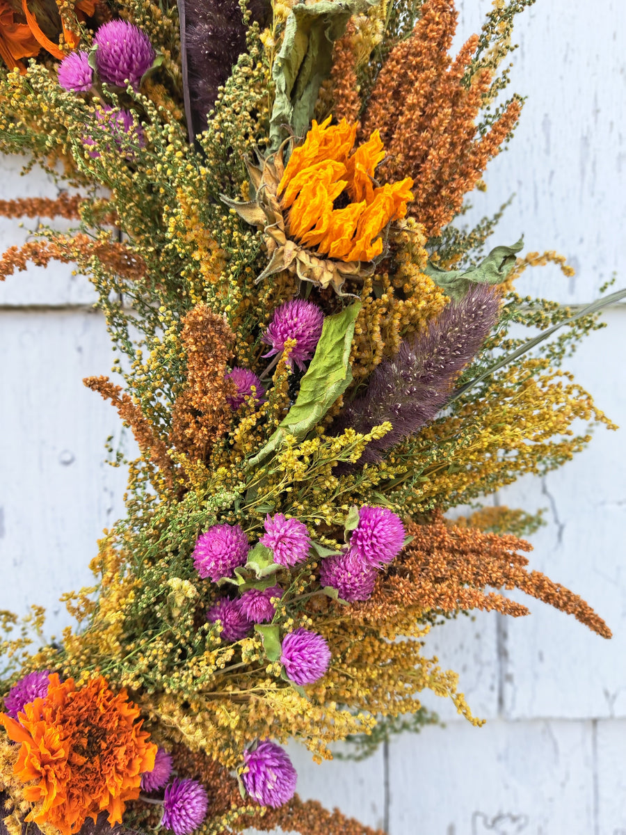 Fall floral wreath #1