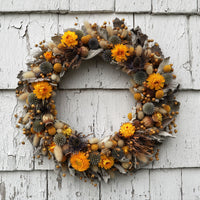 Blue and Gold Wreath - 14"