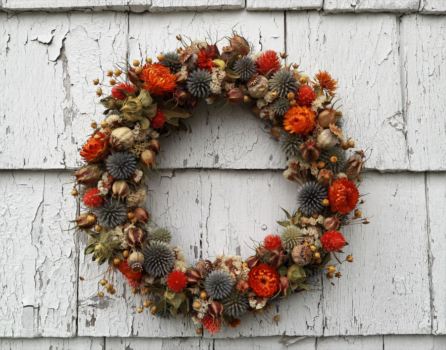 Fall Blues Wreath 2 - 12"