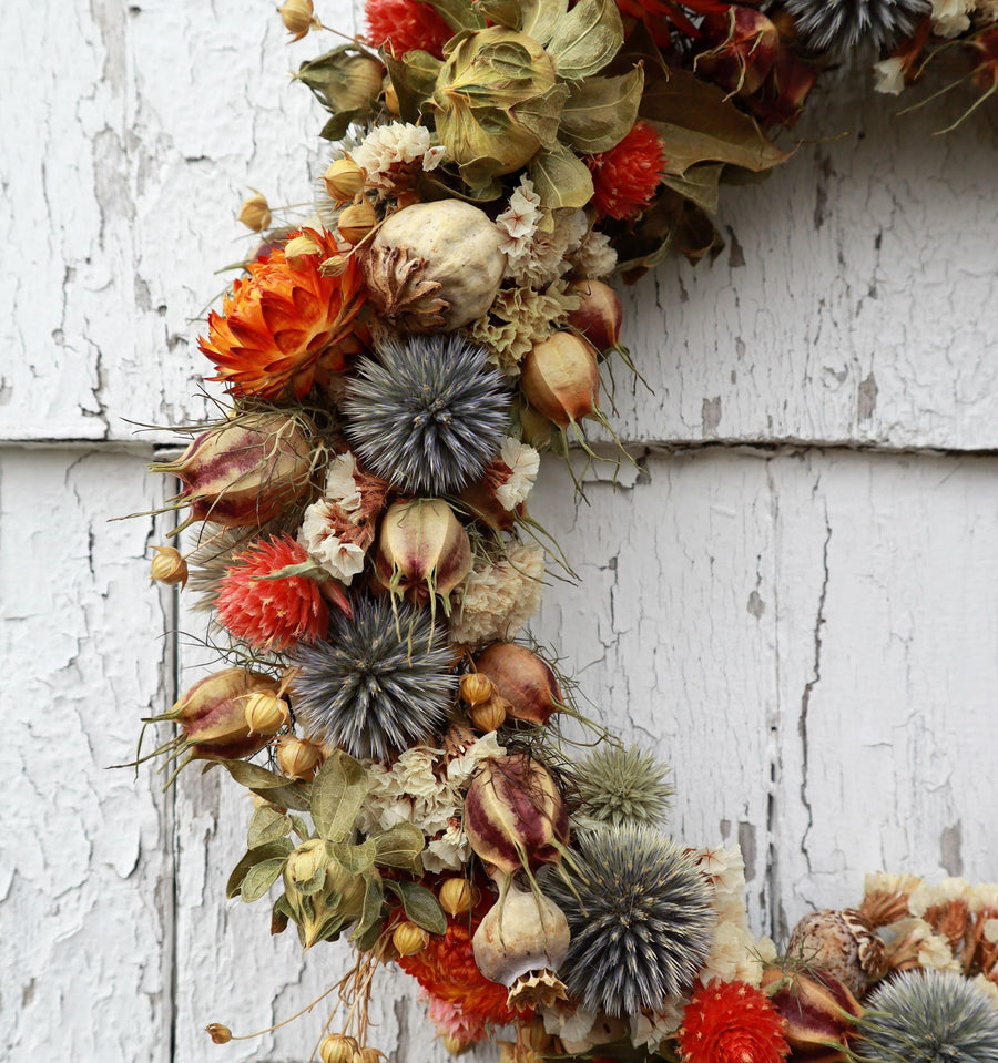 Fall Blues Wreath 2 - 12"