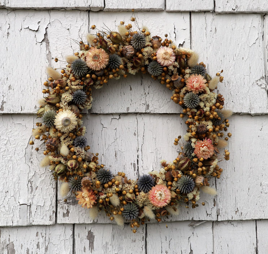 Soft Blues Wreath- 12"