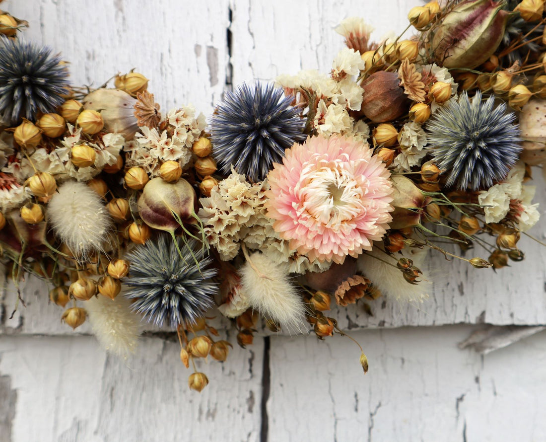 Soft Blues Wreath- 12"