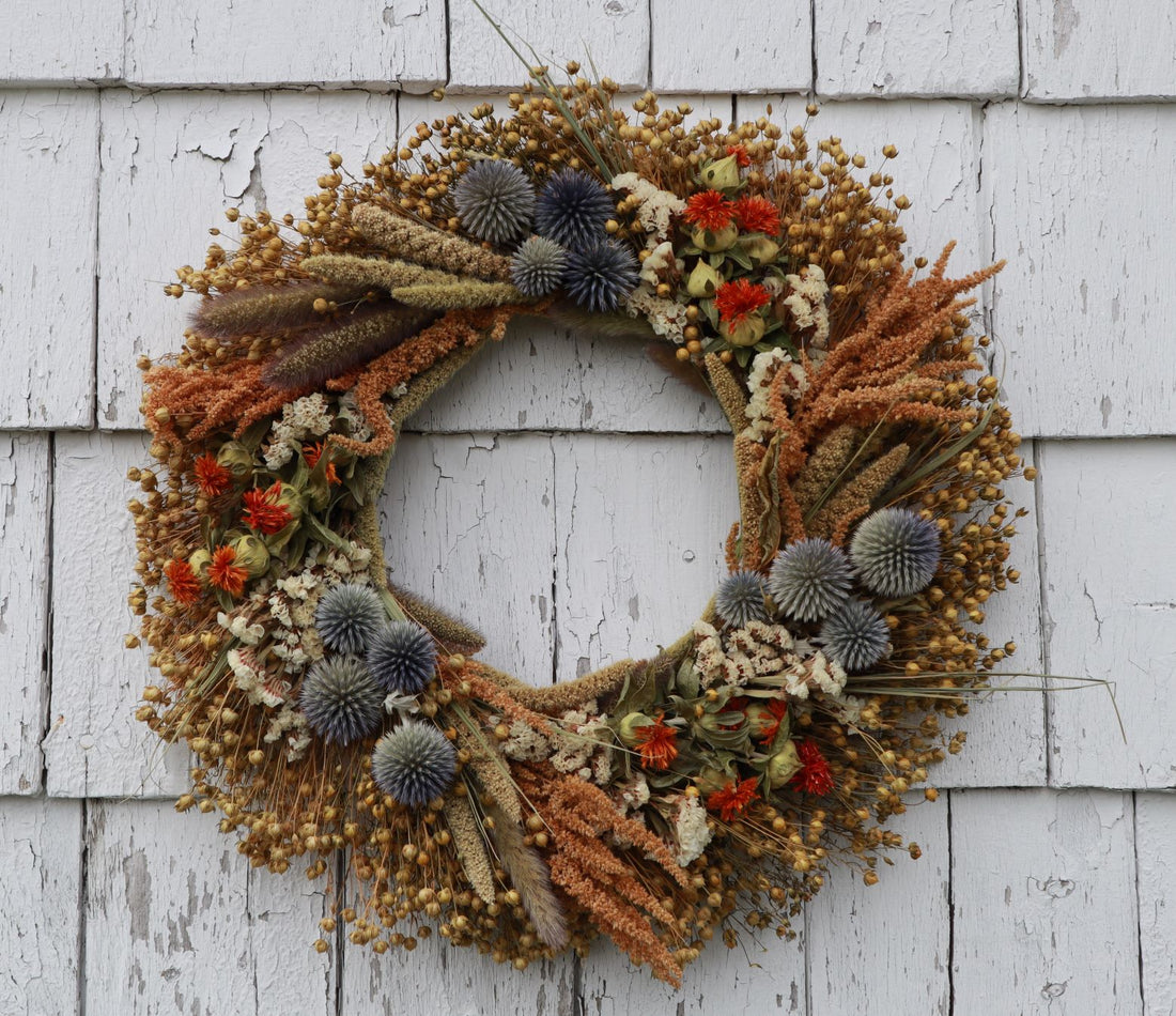 Autumn Blues Wreath